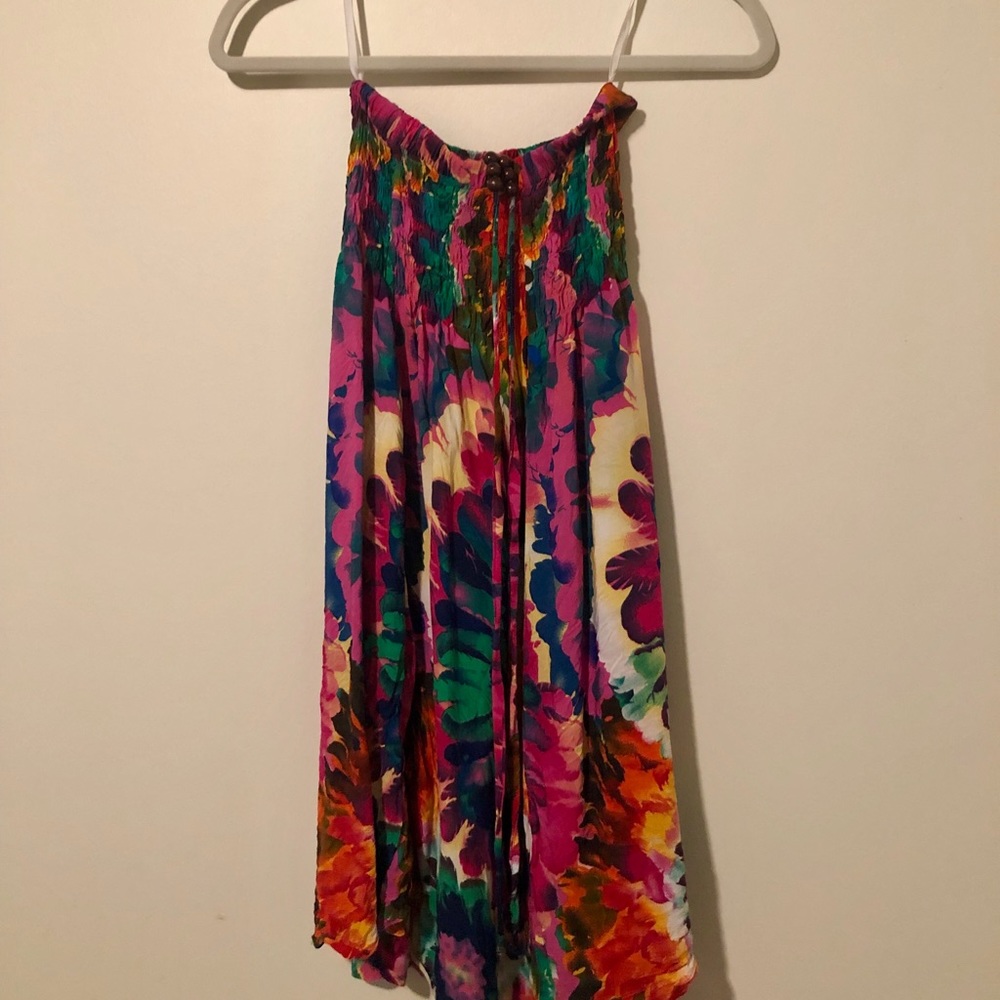 Printed beach cover up/halter for sale!